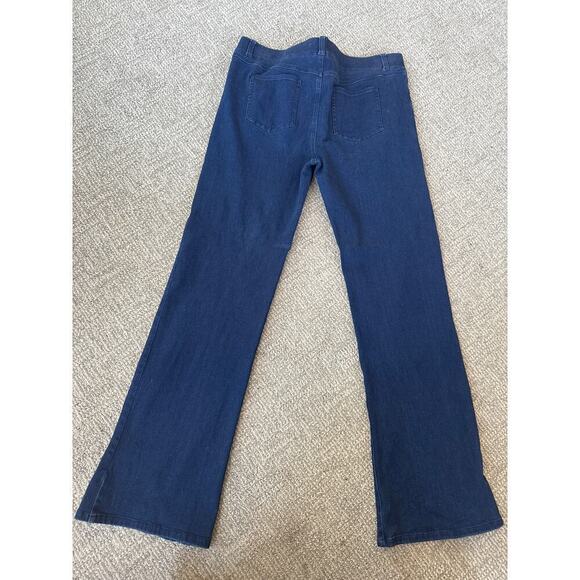 Beta brand dark wide leg pull on stretch jeans XL - Picture 5 of 9
